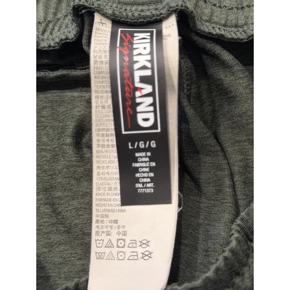 Kirkland Signature Active Jogger Pant Olive Green 7771373 Mens Large